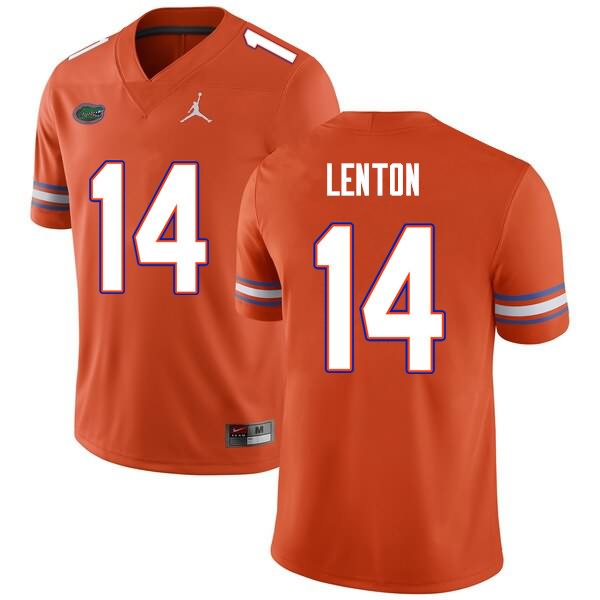 NCAA Florida Gators Quincy Lenton Men's #14 Nike Orange Stitched Authentic College Football Jersey SFV6664UU